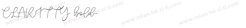 CLARITTY bold字体转换
